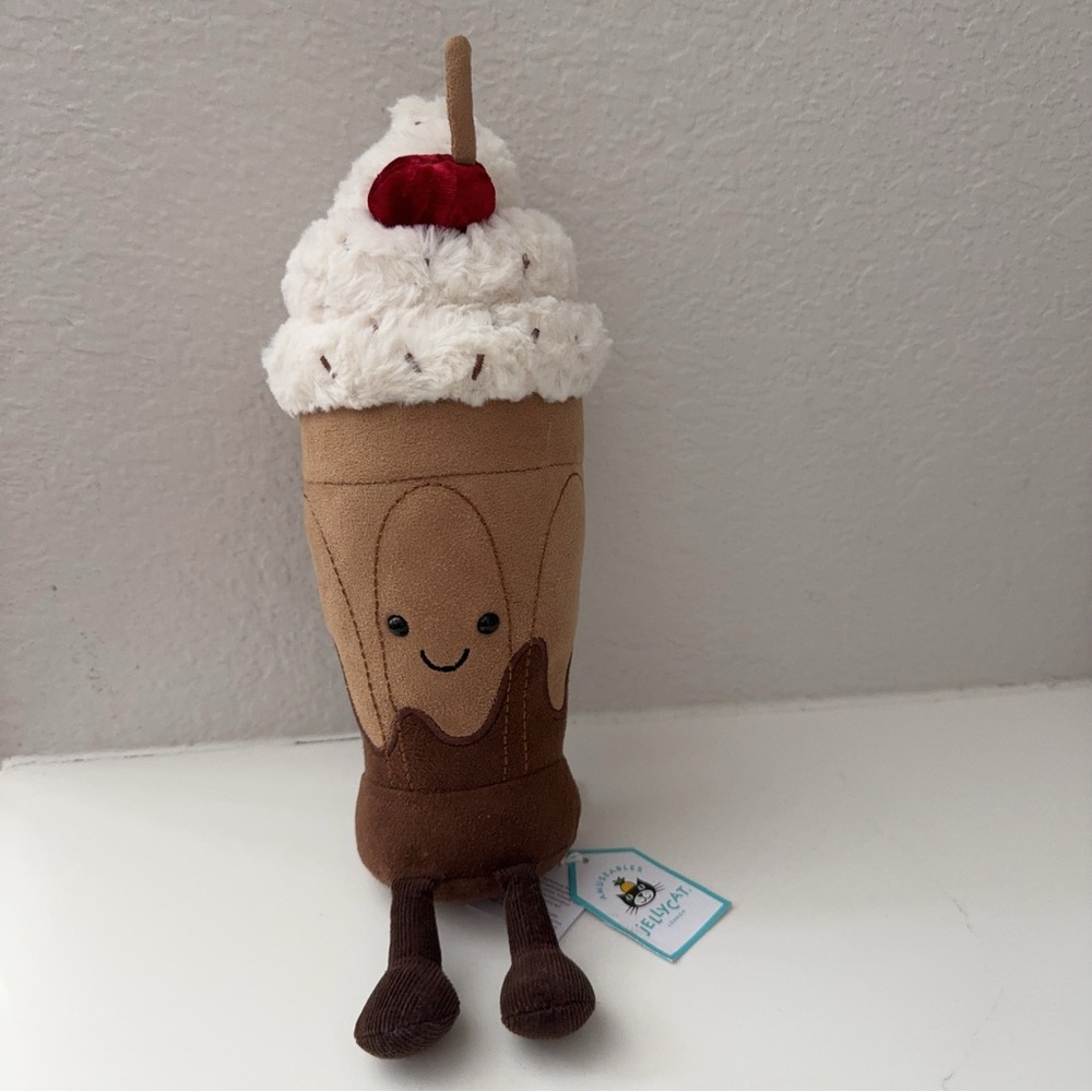 Authentic NWT Jellycat Amuseables Marin Chocolate Milkshake Retired ONLY ONE